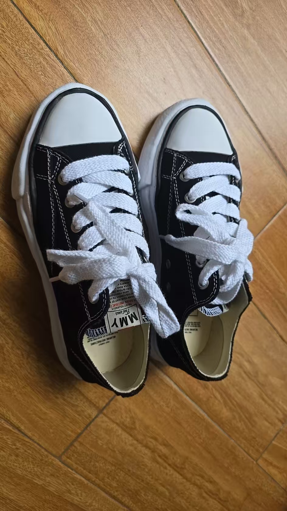 Rsnow Maison Mihara Yasuhiro Peterson OG Sole Canvas Low Black NO.722 A01FW702 review Aminu