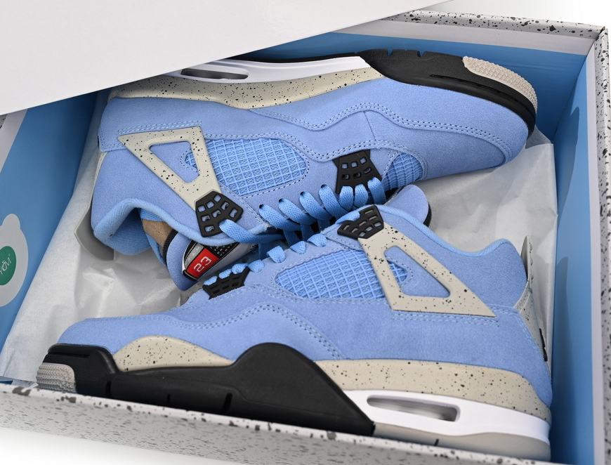 Air Jordan 4 Retro University Blue Reps Sneakers CT8527-400 review mason benavides