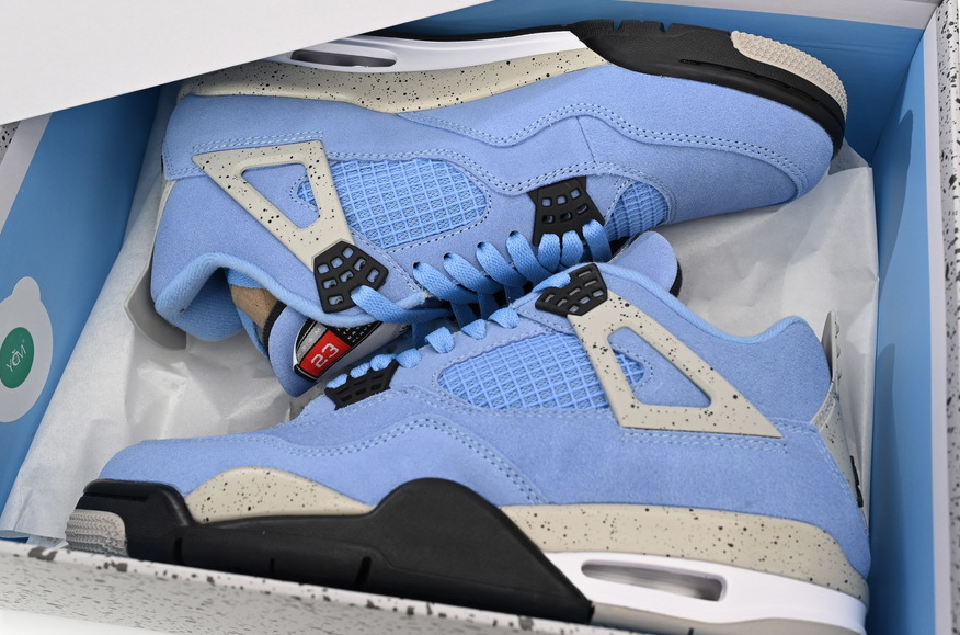 Air Jordan 4 Retro University Blue Reps Sneakers CT8527-400 review kian kian