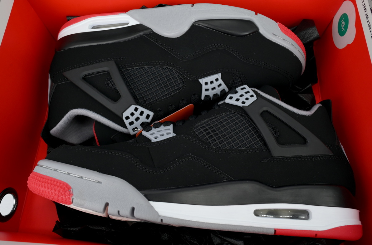 Nike Air Jordan 4 Retro Bred 2019 Reps Sneaker 308497-060 review Justin Mende