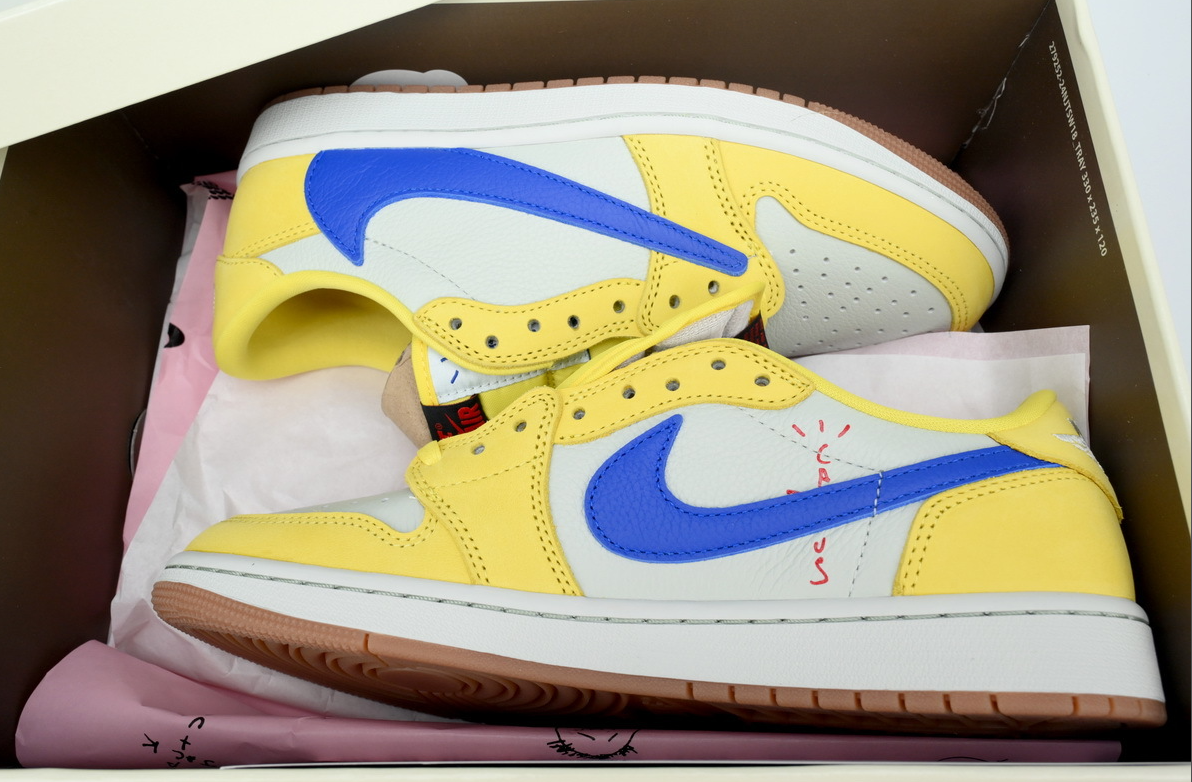 Air Jordan 1 Retro Low OG SP Travis Scott Canary DZ4137-700 review Jayden Keaton
