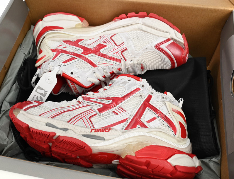 Balenciaga Runner Sneaker White Red 677403 W3RB2 9060 review Kenny Moody