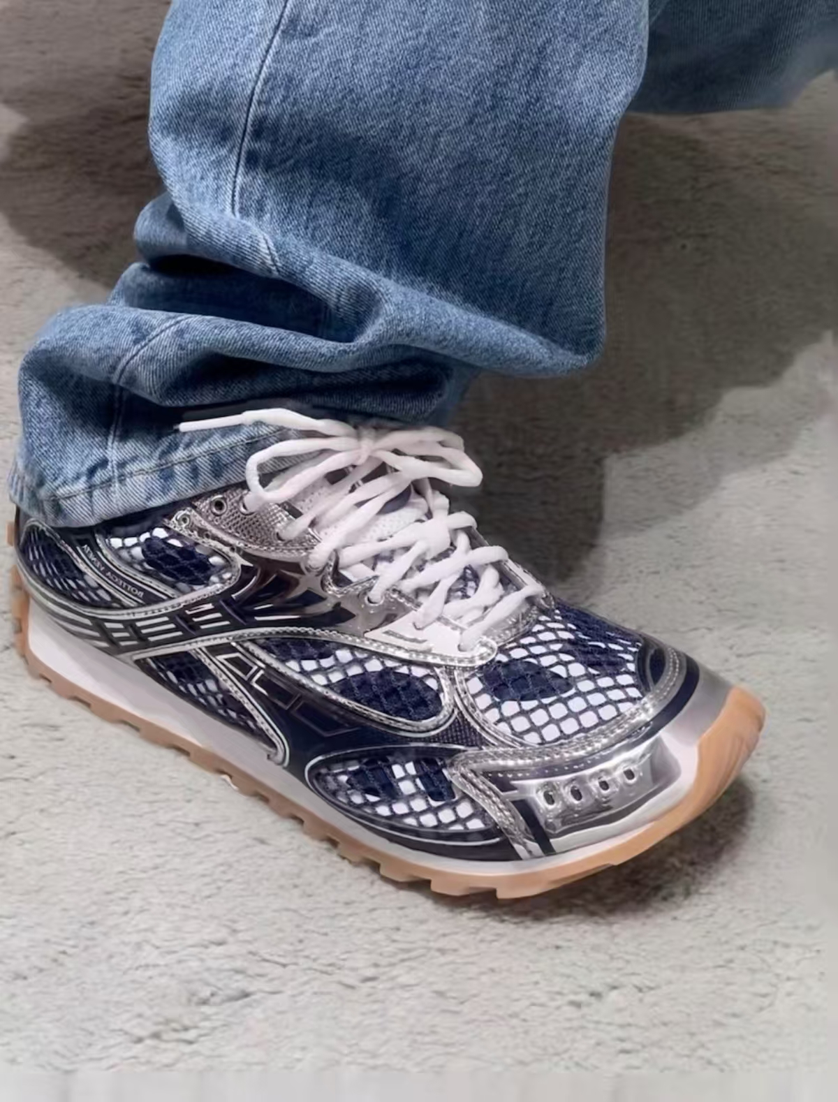 Bottega Veneta Orbit Sneaker Deep Blue Silver review John Thawng