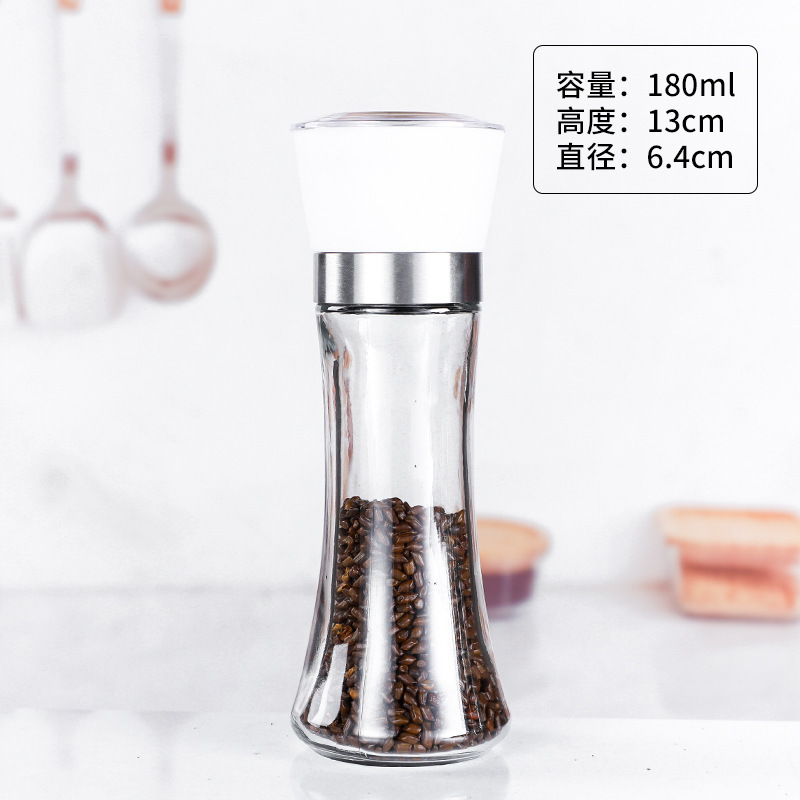 Household Pepper Grinder Mills Manual Pepper Grinding Bottle Kitchen Pepper Black Pepper Granules 