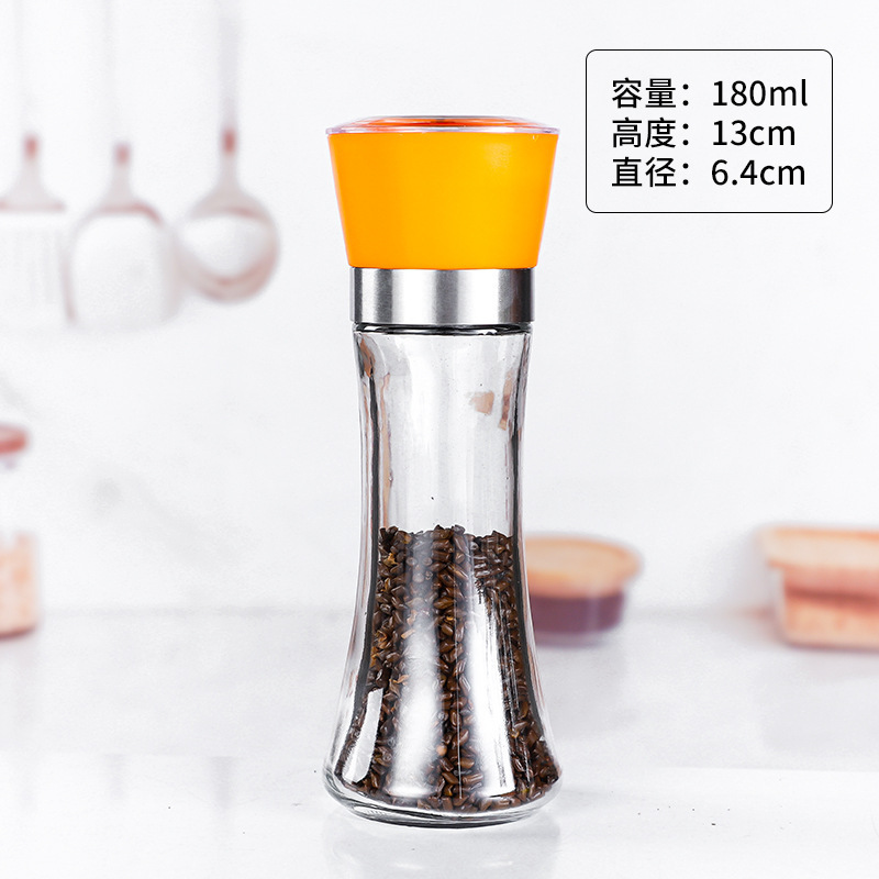 Household Pepper Grinder Mills Manual Pepper Grinding Bottle Kitchen Pepper Black Pepper Granules 
