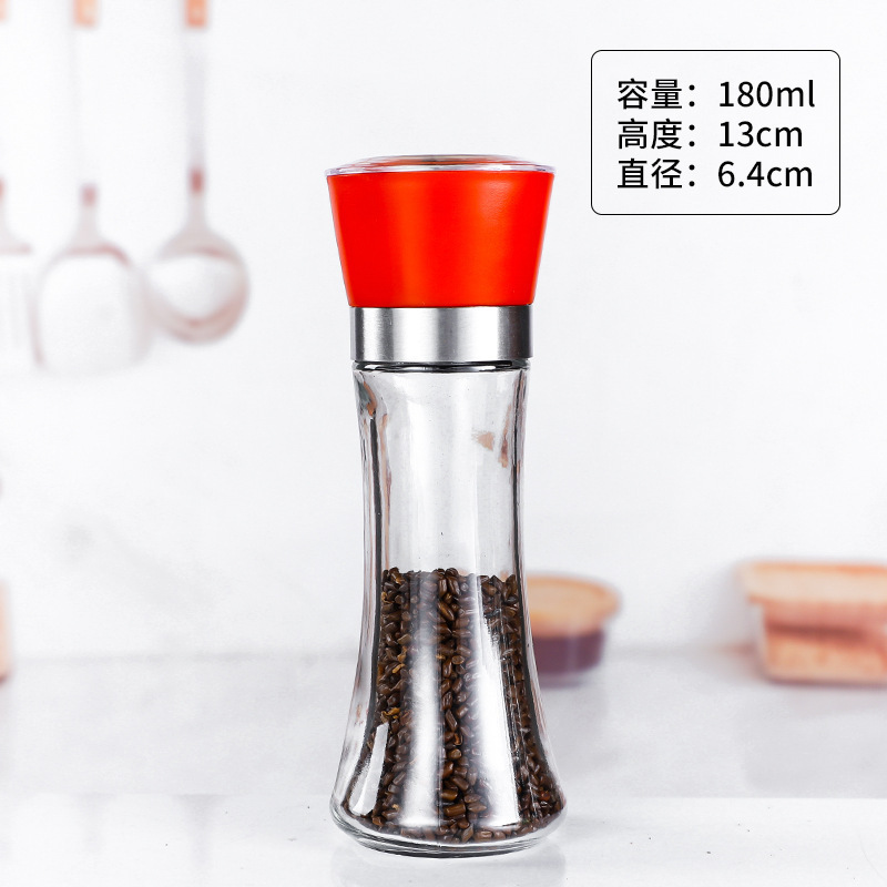 Household Pepper Grinder Mills Manual Pepper Grinding Bottle Kitchen Pepper Black Pepper Granules 