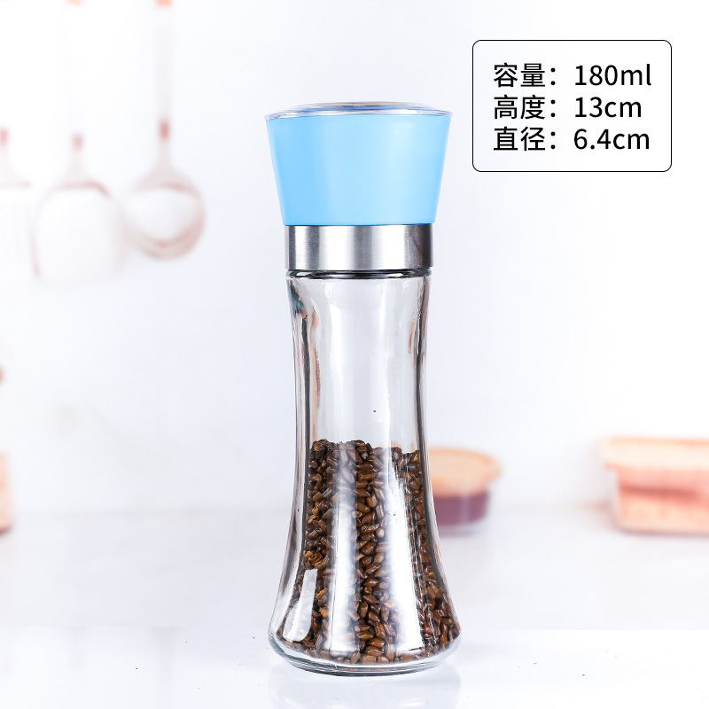 Household Pepper Grinder Mills Manual Pepper Grinding Bottle Kitchen Pepper Black Pepper Granules 