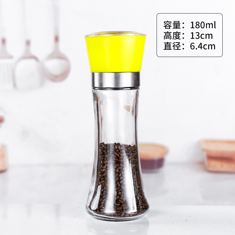Household Pepper Grinder Mills Manual Pepper Grinding Bottle Kitchen Pepper Black Pepper Granules 
