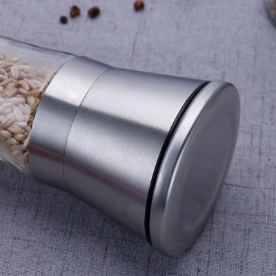 Pepper Grinder Manual Glass Grinder Sichuan Pepper Stainless Steel Ceramic Core Seasoning And Sprinkling Bottle 02