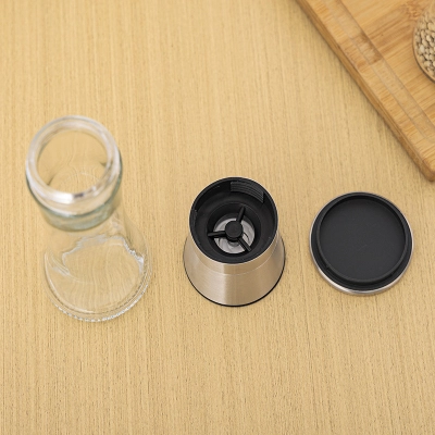 Stainless Steel Lid Ceramic Core Glass Grinder For Household Sichuan Pepper Coffee Grinding Bottle 01