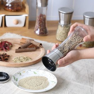 Household Manual Condiment Stainless Steel Manual Kitchen Pepper Grinder