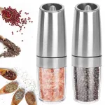 Electric induction pepper mill set Electric grinder Pepper grinder rock salt grinder set