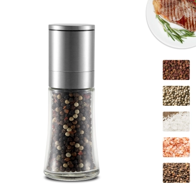 Stainless Pepper grinder steel  Electric induction pepper mill set Electric grinder  rock salt grinder set 01