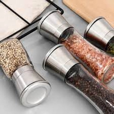 Manual pepper grinder Black peppercorns cumin sea salt grinding bottle Home ground pepper seasoning bottle 02
