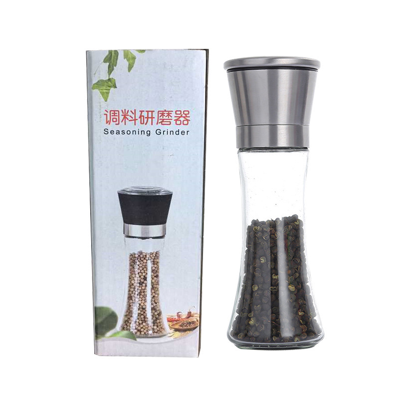 Stainless Pepper grinder steel  pepper mill set grinder  rock salt grinder set