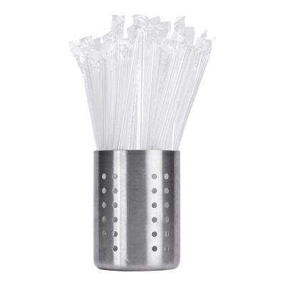 Disposable Straw Independent Packaging Milk Tea PP Clear Straight Tube Thick Straw 02