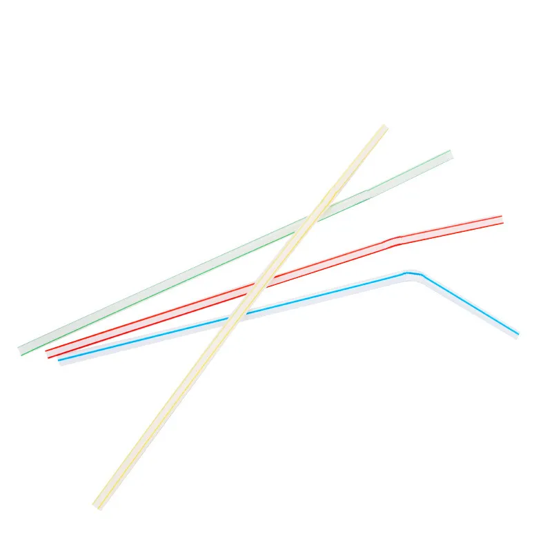 Disposable Colorful Bendable Straws for Soy Milk Beverages Plastic Straws Food Grade PP Straws