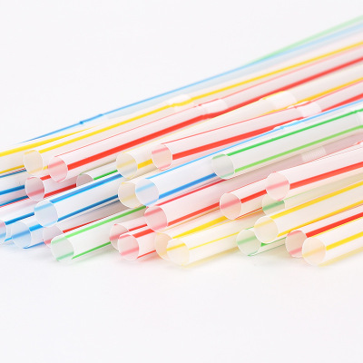 Disposable Colorful Bendable Straws for Soy Milk Beverages Plastic Straws Food Grade PP Straws 01
