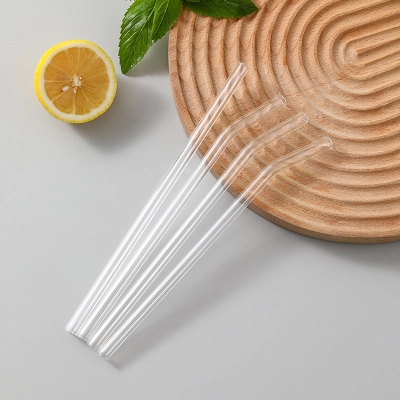 High Borosilicate Transparent Glass Straw Heat-Resistant Durable Non-Disposable Straw 02