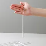 High Borosilicate Transparent Glass Straw Heat-Resistant Durable Non-Disposable Straw