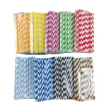 Disposable Art Biodegradable Straws - Eco-Friendly Party Decoration & Juice Bar Supplies | Factory Direct