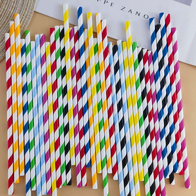 Disposable Art Biodegradable Straws - Eco-Friendly Party Decoration & Juice Bar Supplies | Factory Direct