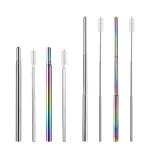 New Style Creative Stainless Steel Telescopic Straws - Portable & Recyclable Round Straws | Factory Direct Sale