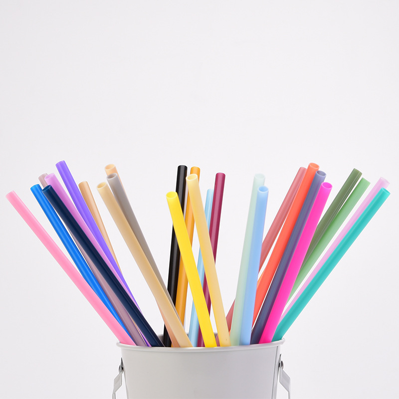 Plastic Cup Straw Accessories Non Disposable Looped Straw
