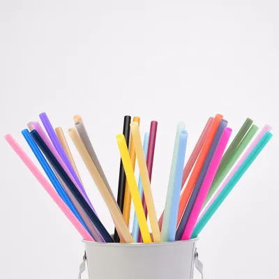 Plastic Cup Straw Accessories Non Disposable Looped Straw 01
