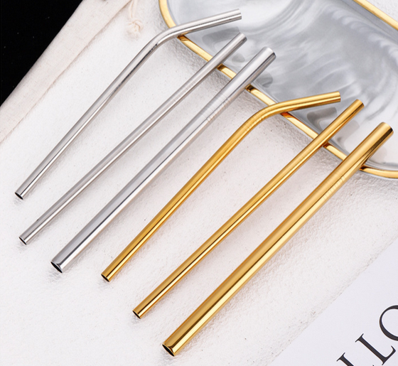 304 Stainless Steel Drinking Straws - Creative, Custom Logo