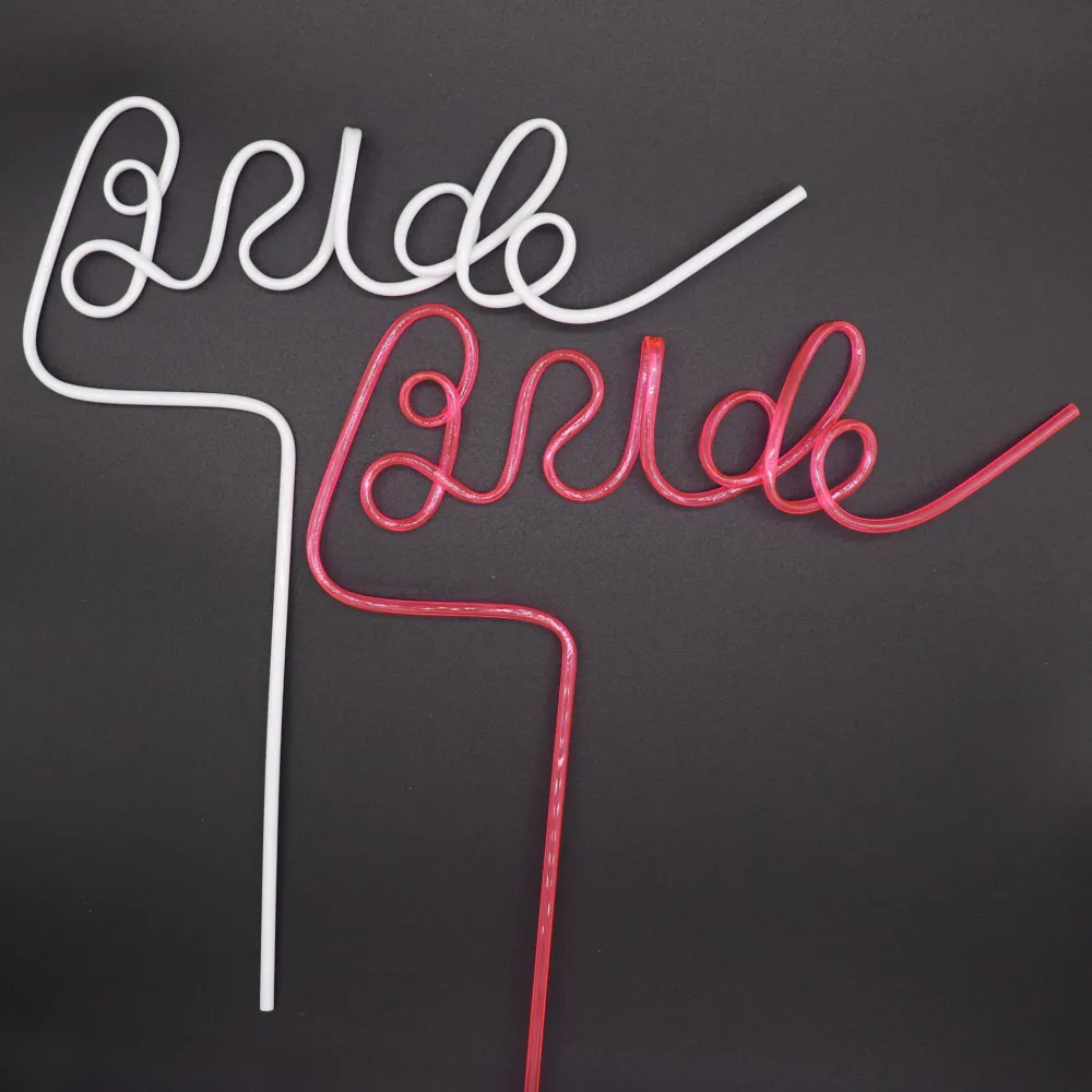 Bride Letter Straw