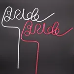Bride Letter Straw