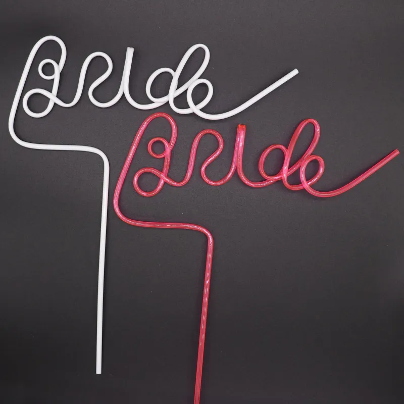 Bride Letter Straw