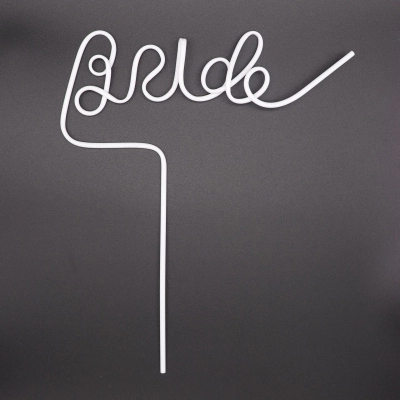 Bride Letter Straw 02