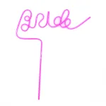 Bride Letter Straw