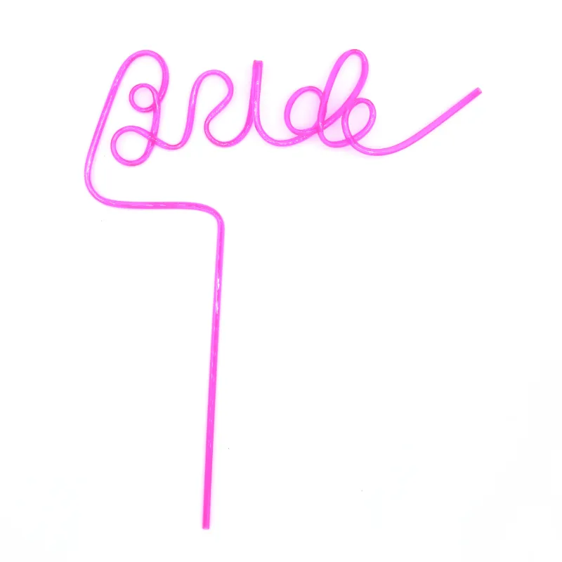 Bride Letter Straw
