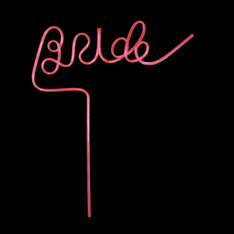 Bride Letter Straw