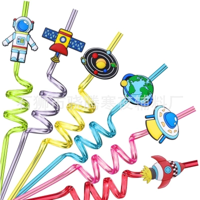 Child Use plastic straw colorful wholesale  01