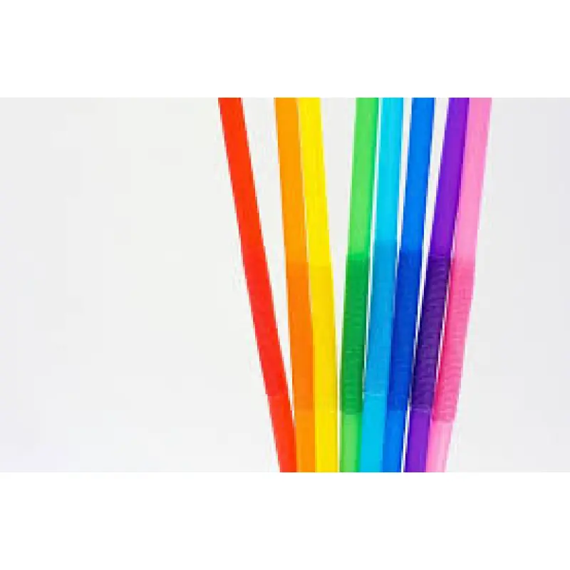 Color art long straw disposable DIY creative modeling straw DIY handmade