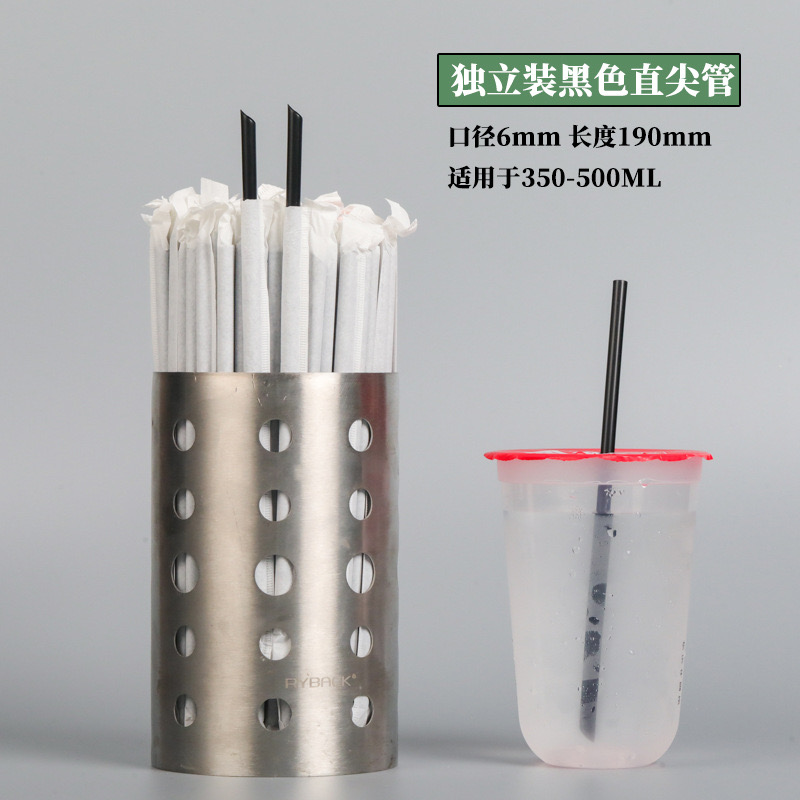 Environmentally friendly disposable straw disposable use wholesale for cafe milk tea 