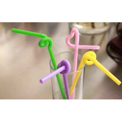 Disposable colored thin straws for drinking water 02