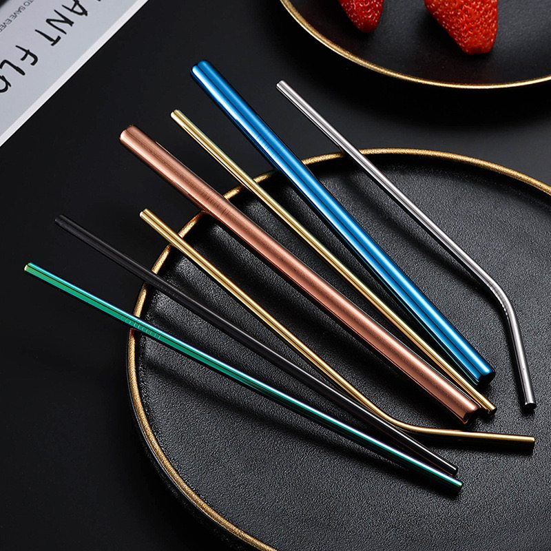Metal straw disposable use wholesale for cold and warm drink