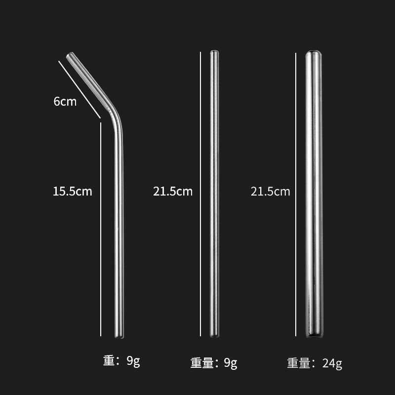 Metal straw disposable use wholesale for cold and warm drink