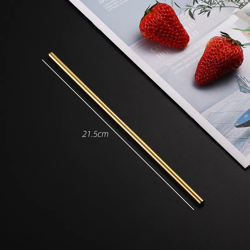 Metal straw disposable use wholesale for cold and warm drink