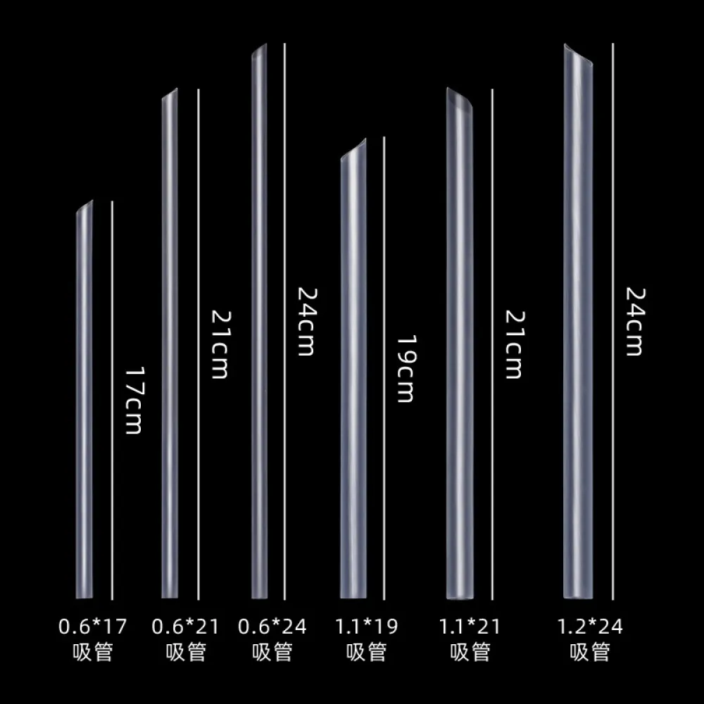 Plastic disposable straw milk tea cafe use wholesale