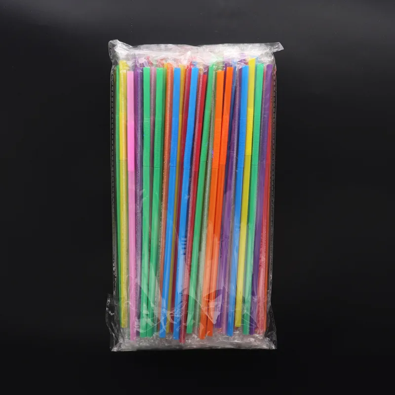 PP Plastic Color Elbow Straw