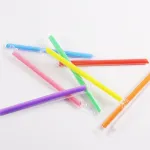 Rainbow straw disposable use wholesale for cafe milk tea