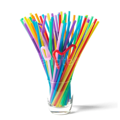 Rainbow straw disposable use wholesale for cafe milk tea different color 01