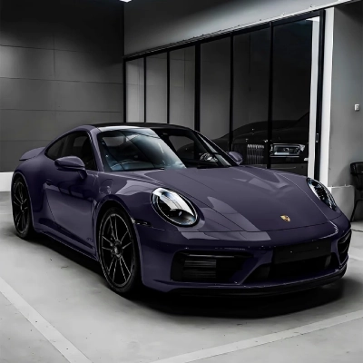 Gloss Crystal Orchid Purple Car Vinyl Wrap PET 02
