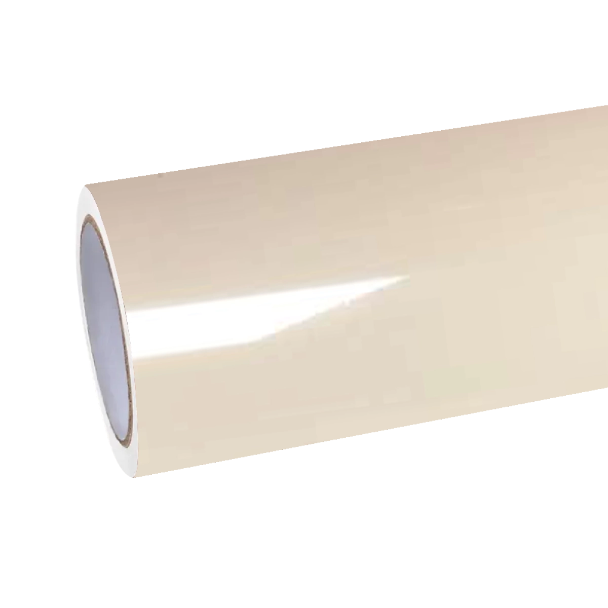 Gloss Ivory White Car Vinyl Wrap PET